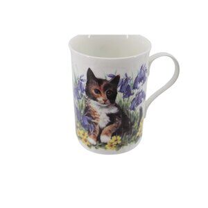 Golden Crown China Mug Cup Tabby Calico Cat Kitten 93700